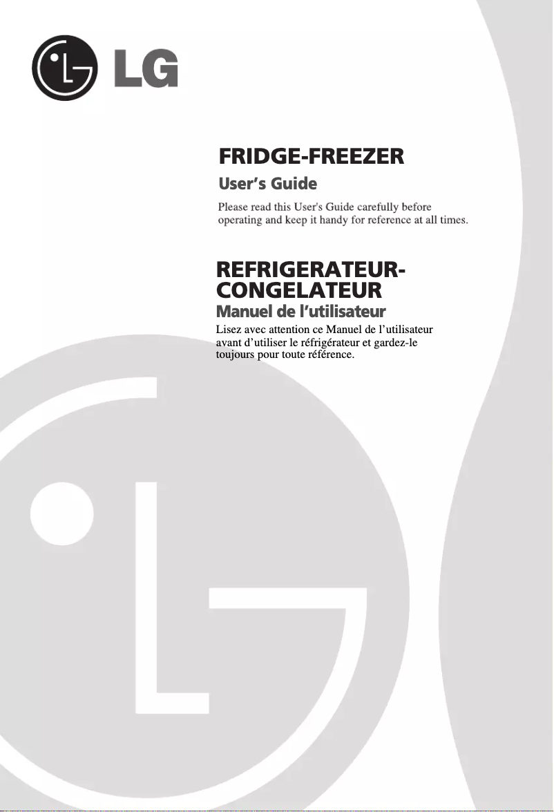 Page 1 de la notice Manuel utilisateur LG GC-B399BLQA