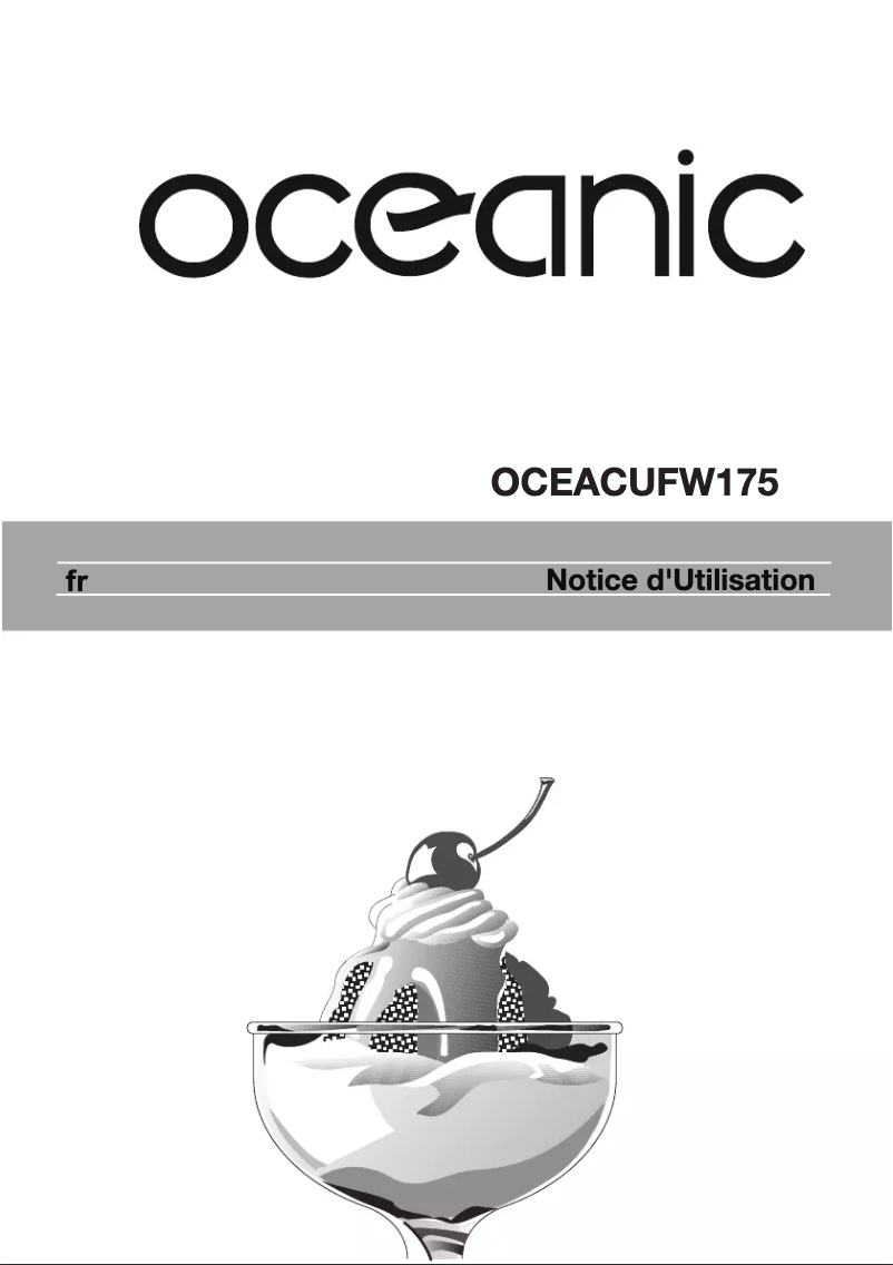 Image de la première page du manuel de l'appareil OCEACUFW175