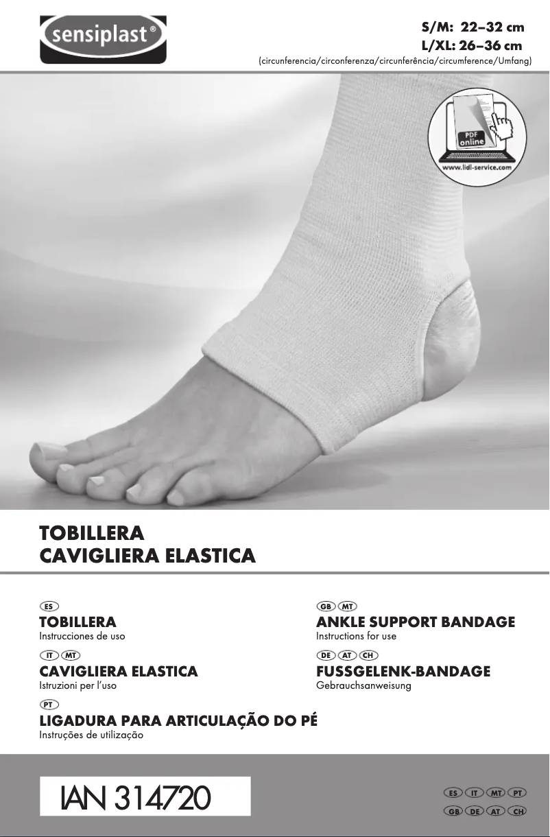 Page 1 de la notice Manuel utilisateur Sensiplast IAN 314720