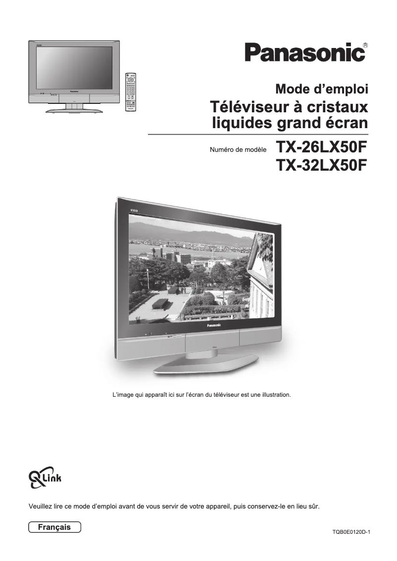 Page n°1 - Manuel utilisateur Panasonic Viera TX-32LX50F