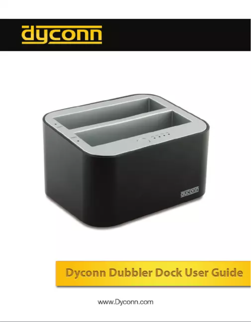 Page 1 de la notice Manuel utilisateur Dyconn Dubbler Dock