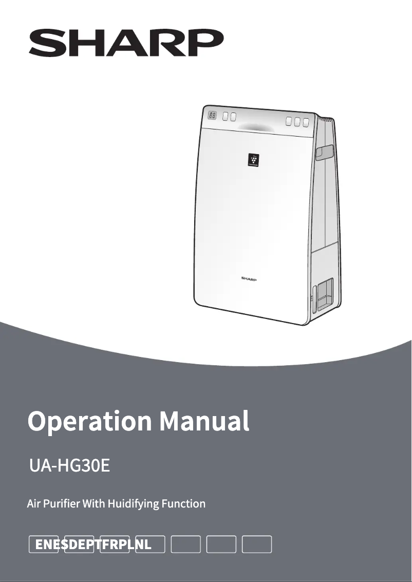 Página 1 del manual Manual de usuario Sharp UA-HG30E