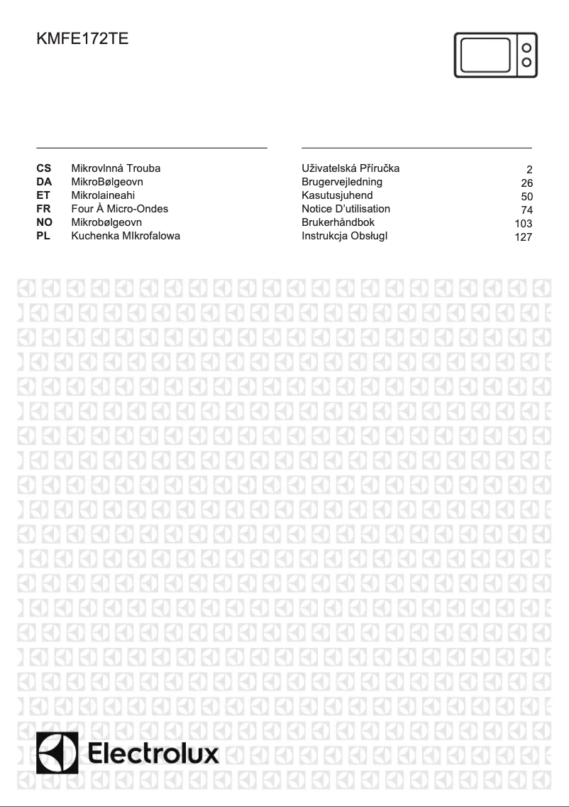 Page 1 de la notice Manuel utilisateur Electrolux KMFE172TEX