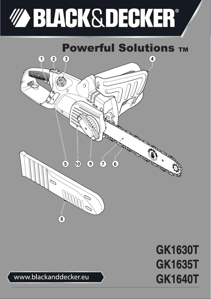Page n°1 - Manuel utilisateur Black & Decker GK1630T