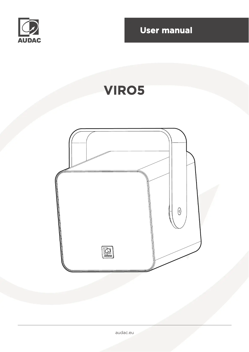 Página 1 del manual Manual de usuario Audac VIRO5