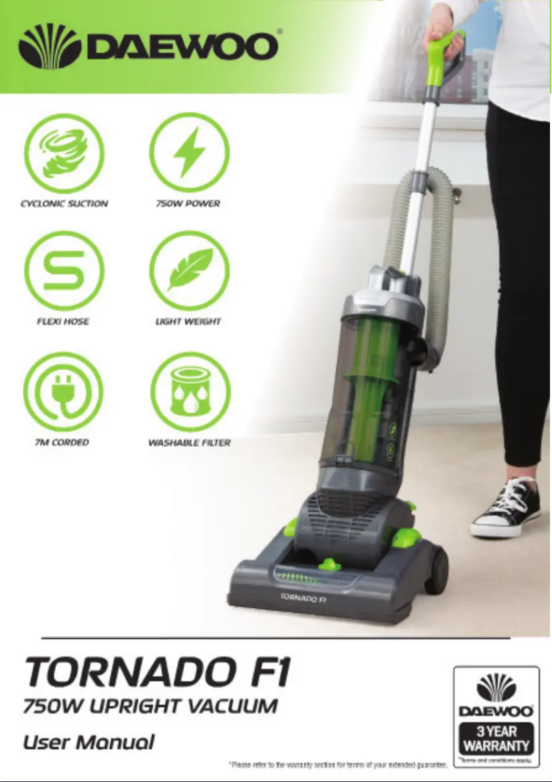 Page 1 de la notice Manuel utilisateur Daewoo Tornado F1