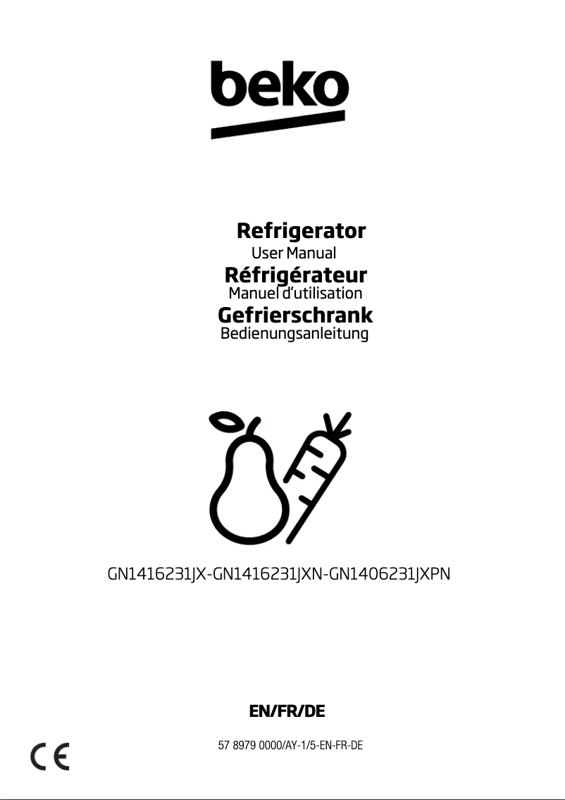 Image de la première page du manuel de l'appareil GN1416231JXN