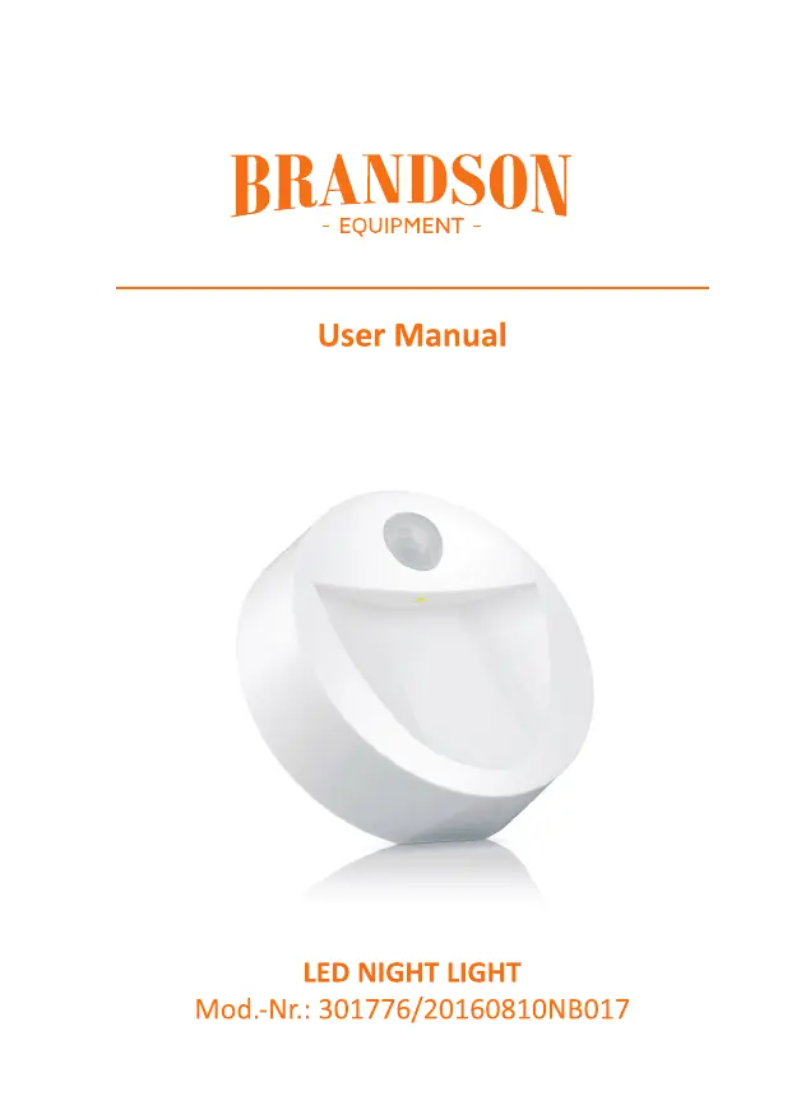 Page n°1 - Manuel utilisateur Brandson 301776