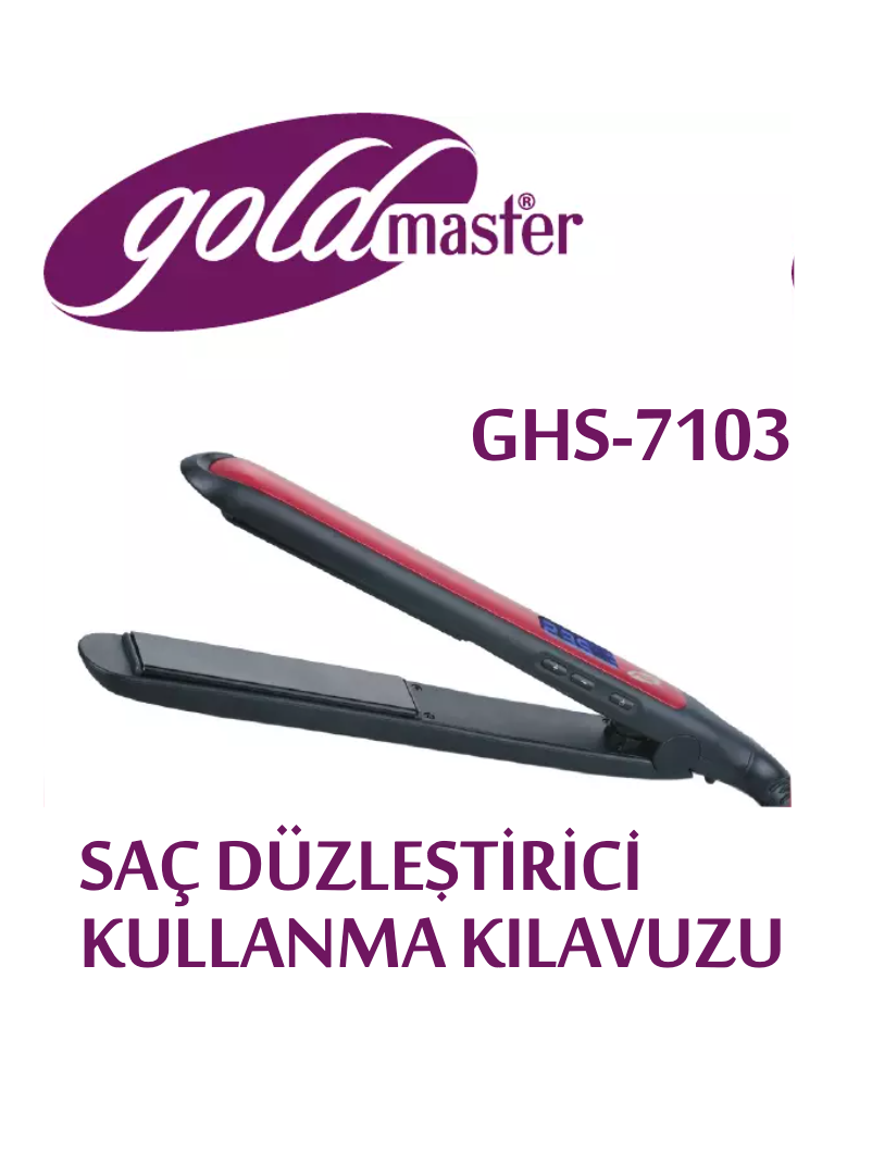 Page n°1 - Manuel utilisateur GoldMaster GHS-7103 Isabel