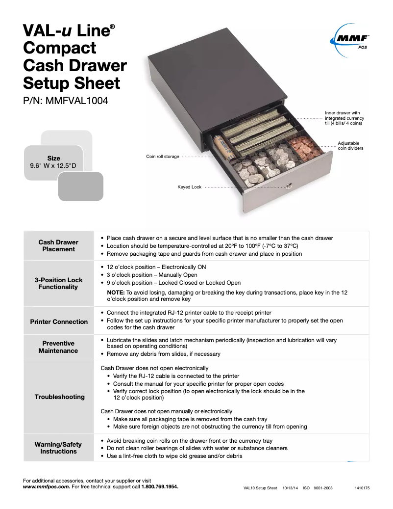 Image de la première page du manuel de l'appareil MMF-VAL10-04