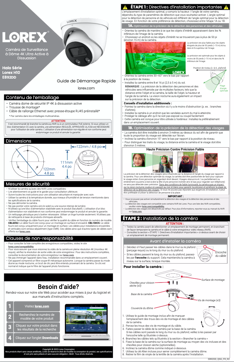 Image de la première page du manuel de l'appareil E892DD