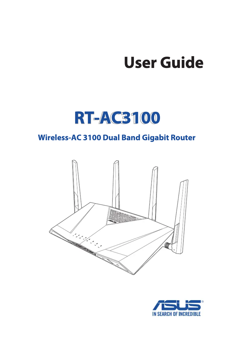 Page 1 de la notice Manuel utilisateur Asus RT-AC3100