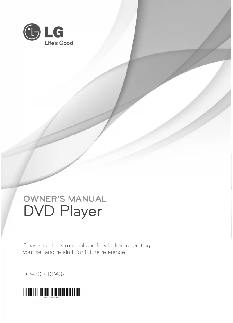 First page image of the manual for DP432