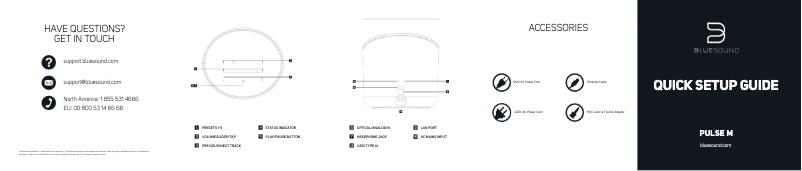 Imagen de la primera página del manual del dispositivo Pulse M