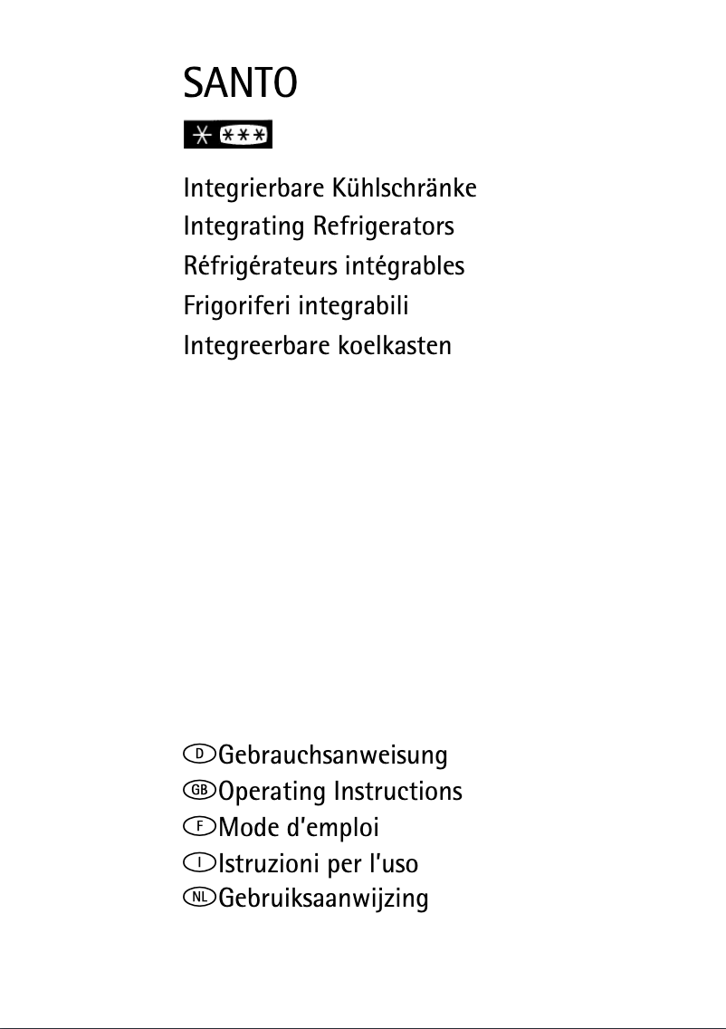 Page 1 de la notice Manuel utilisateur AEG Santo K88840I