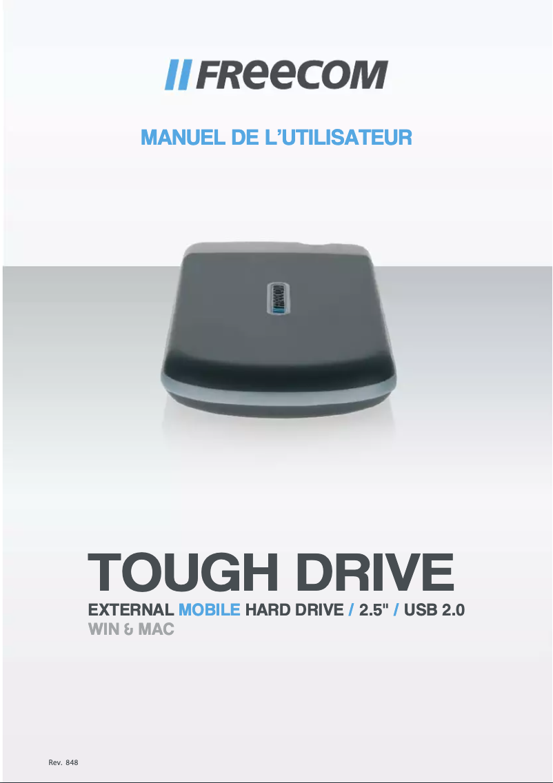 Image de la première page du manuel de l'appareil Tough Drive 56057