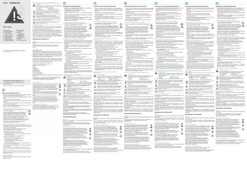 Image de la première page du manuel de l'appareil IMPACT SDW 30 HS