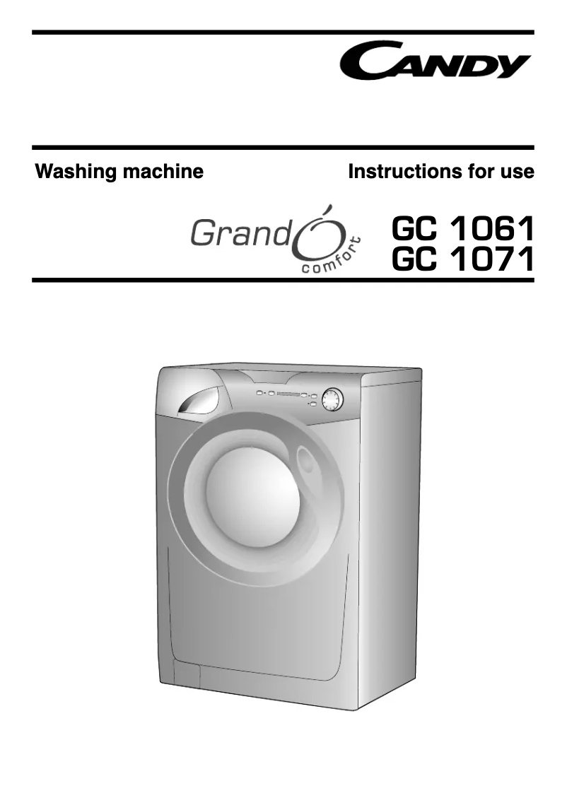Image de la première page du manuel de l'appareil GC 1061D1/1-ISR