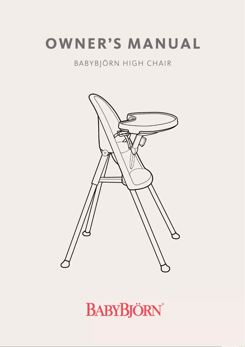 Image de la première page du manuel de l'appareil High Chair