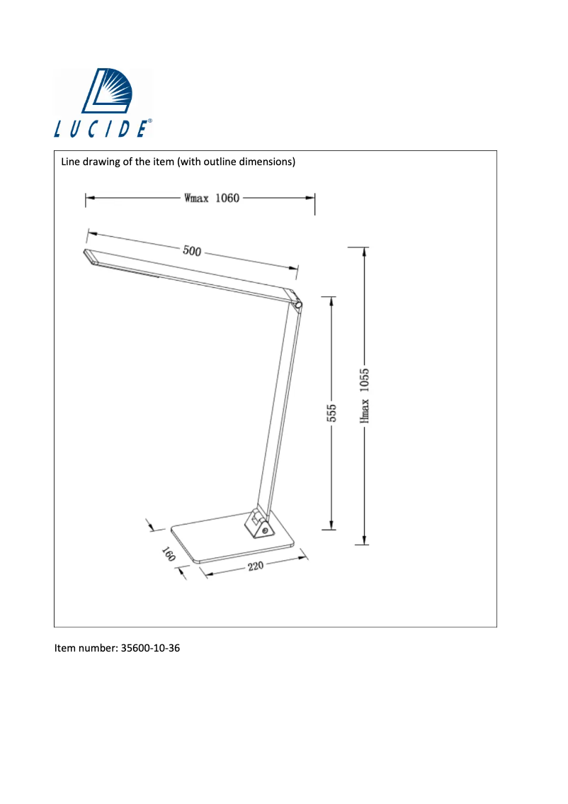 Page 1 de la notice Manuel utilisateur Lucide Flatt 35600/10/36