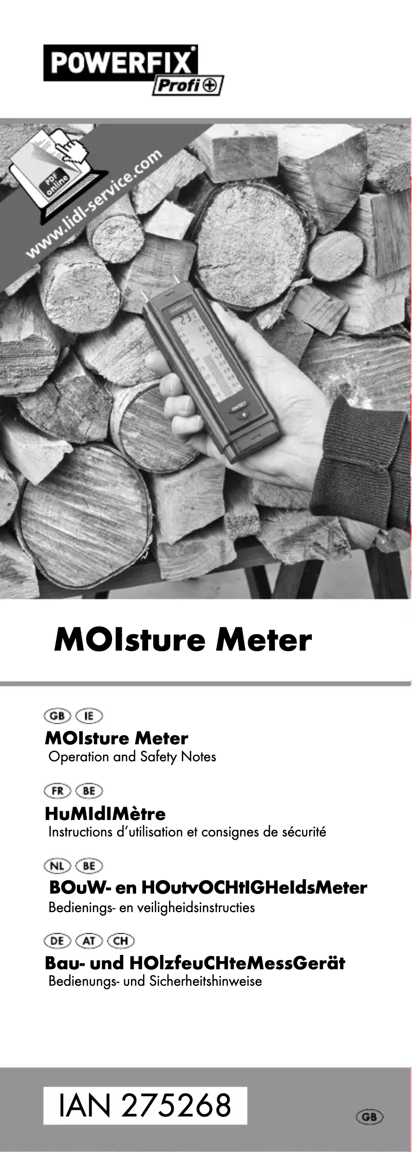 Página 1 del manual Manual de usuario Powerfix 109791-14-01