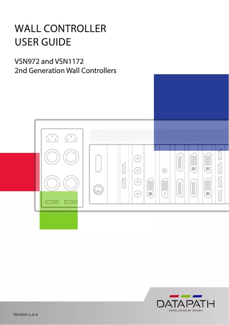 Page n°1 - Manuel utilisateur Datapath VSN972