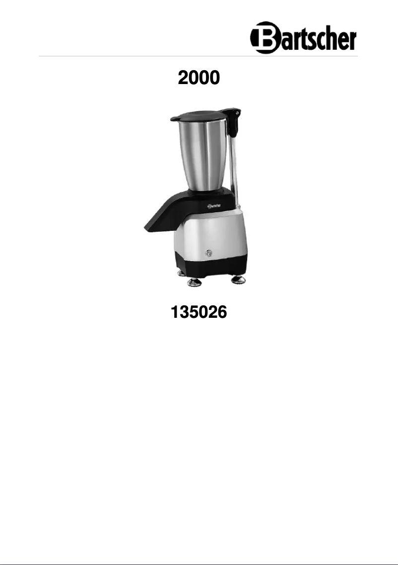 Página 1 del manual Manual de usuario Bartscher 135026