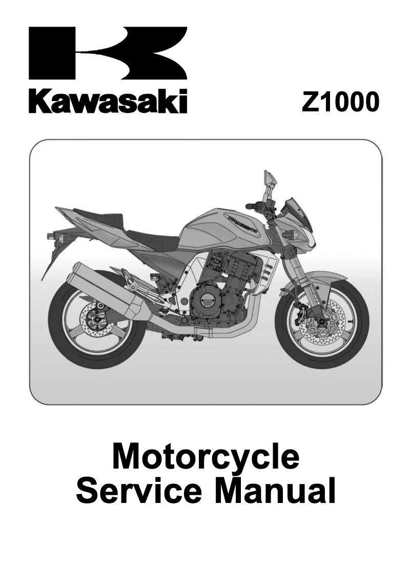 Page n°1 - Manuel utilisateur Kawasaki ZR 1000
