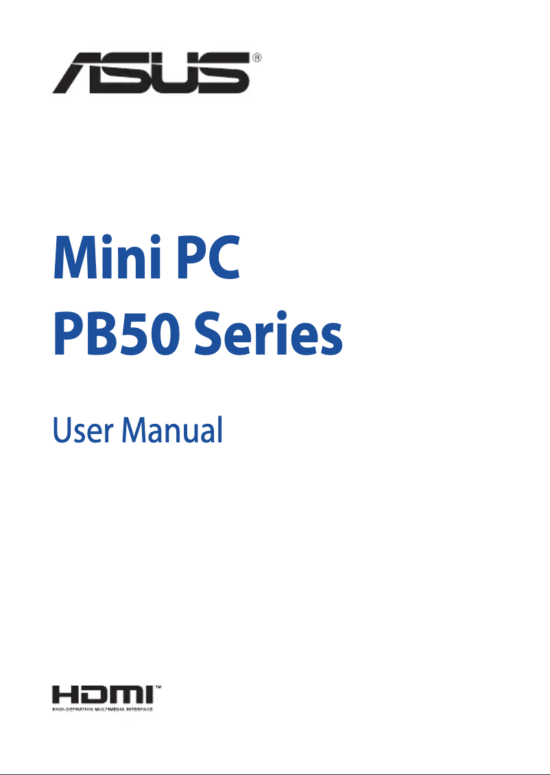 Page 1 de la notice Manuel utilisateur Asus Mini PC PB50