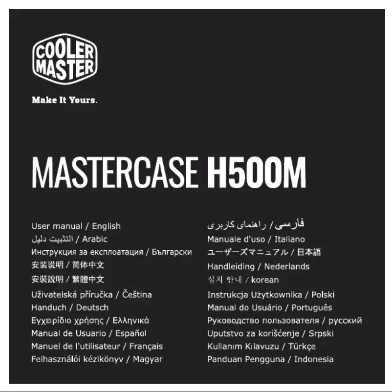 Page n°1 - Manuel utilisateur Cooler Master MasterCase H500M