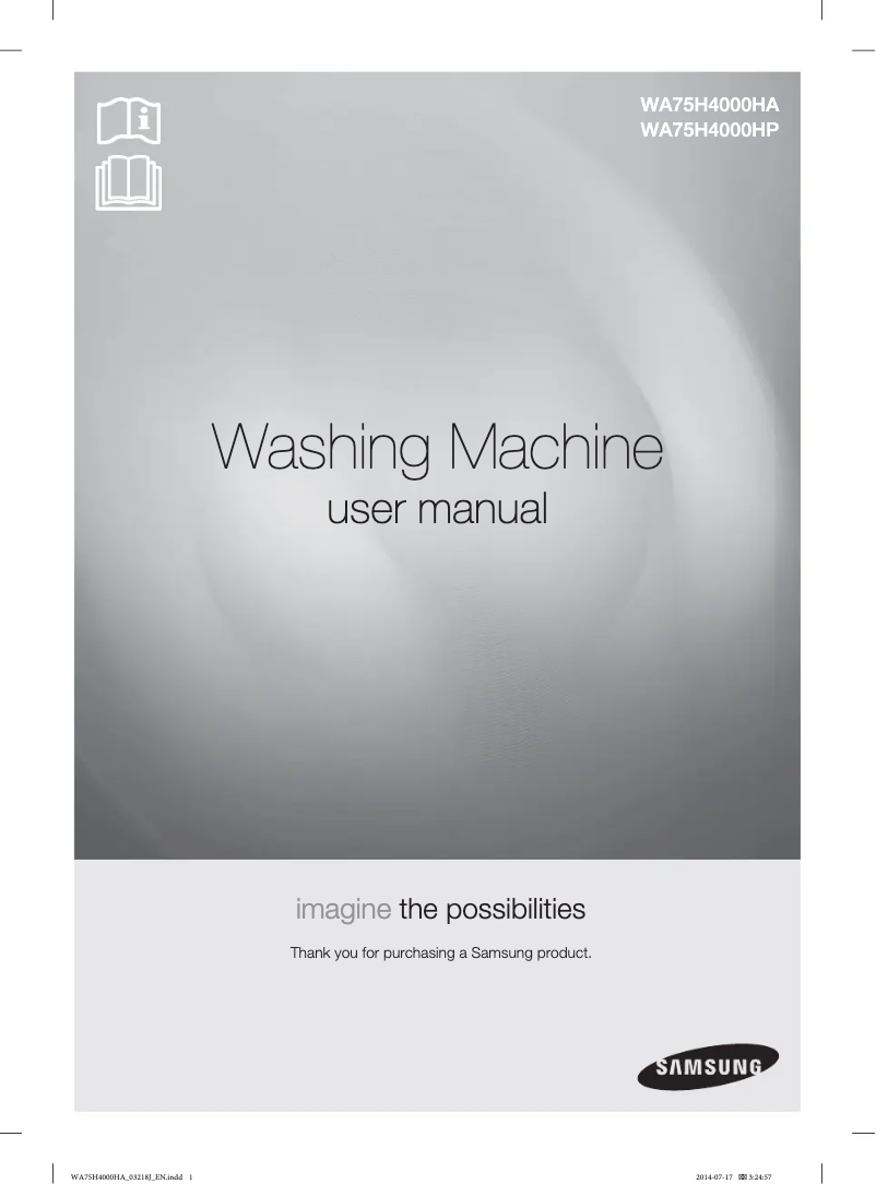 Page n°1 - Manuel utilisateur Samsung WA75H4000HP