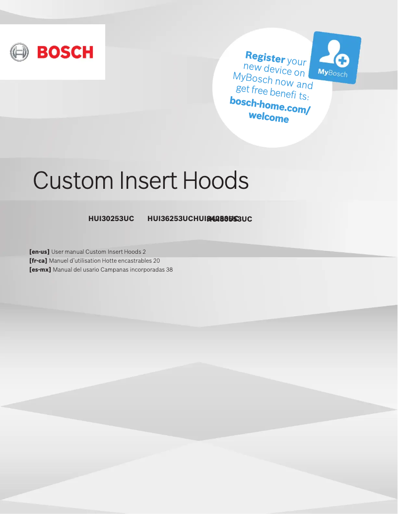 Image de la première page du manuel de l'appareil HUI30253UC