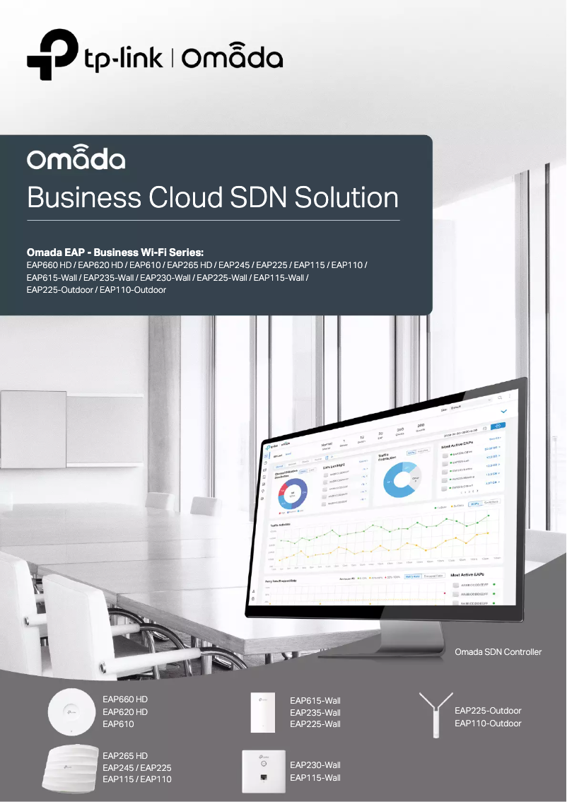 Image de la première page du manuel de l'appareil Omada EAP110-Outdoor