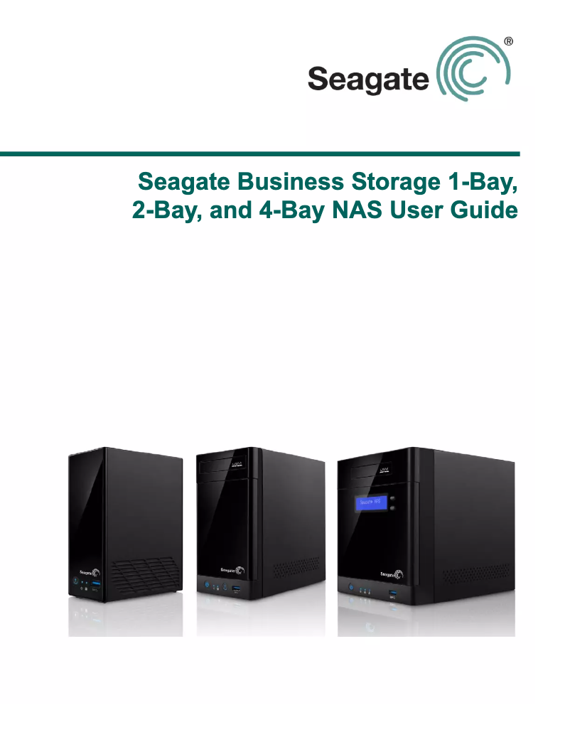 Image de la première page du manuel de l'appareil Business Storage 1-Bay