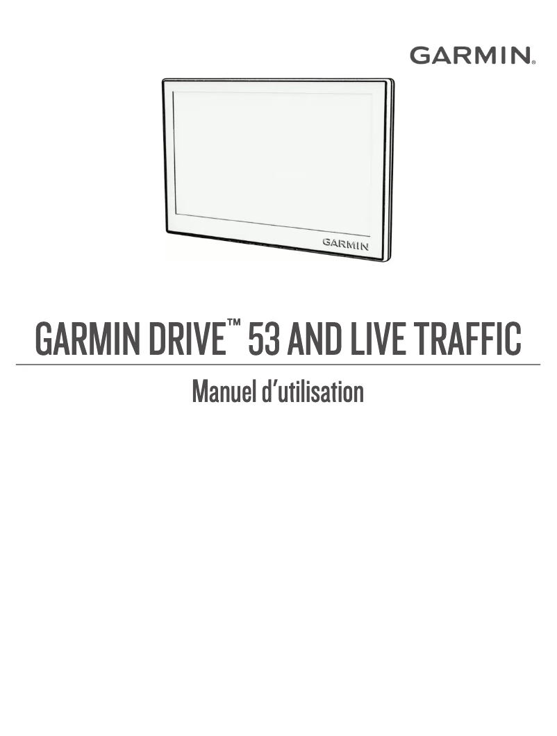 Page 1 de la notice Manuel utilisateur Garmin Drive 53