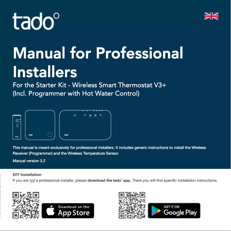 Page n°1 - Manuel utilisateur Tado Wireless Temperature Sensor