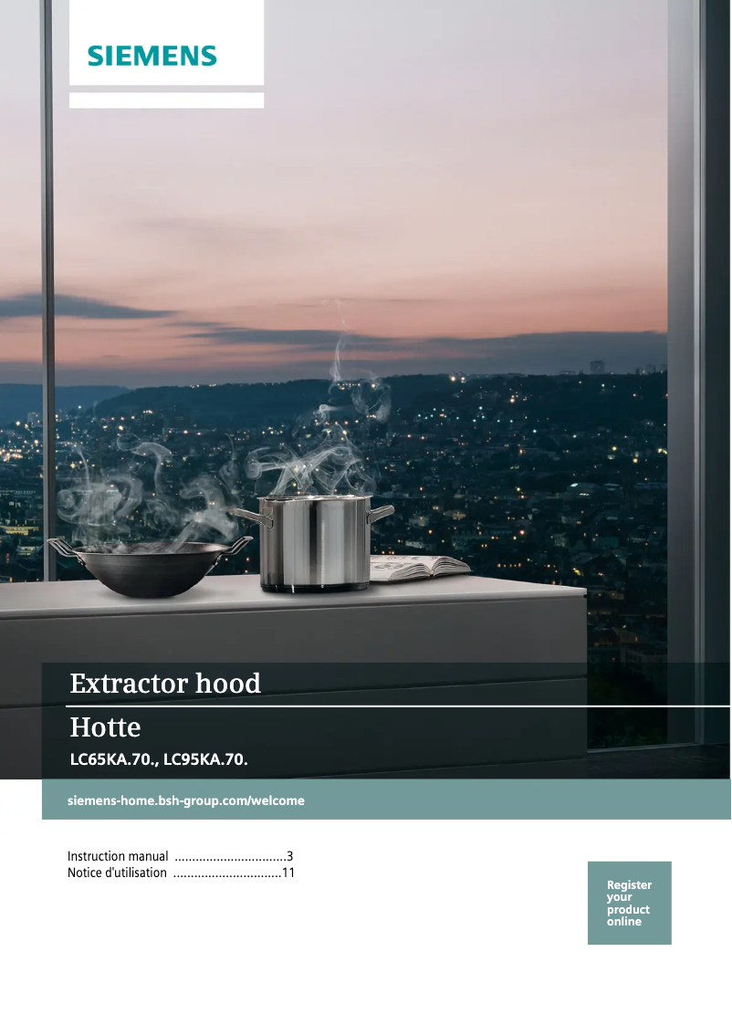 Page 1 de la notice Manuel utilisateur Siemens LC65KA670T