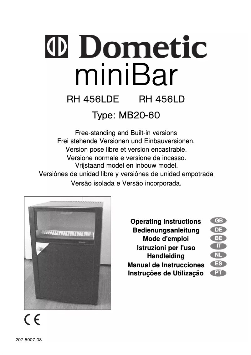 Page 1 de la notice Manuel utilisateur Dometic RH 456 LD