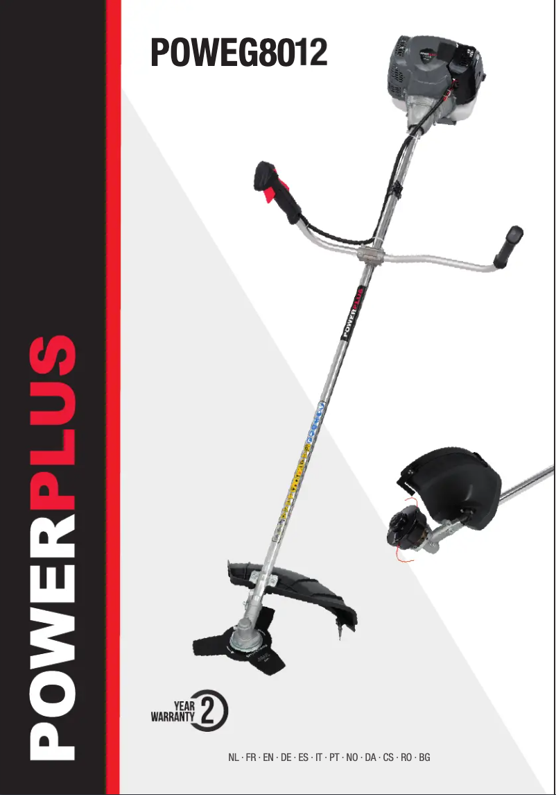 Image de la première page du manuel de l'appareil POWEG8012