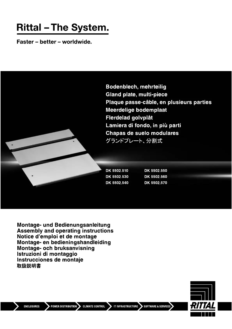 Page n°1 - Manuel utilisateur Rittal 5502.530