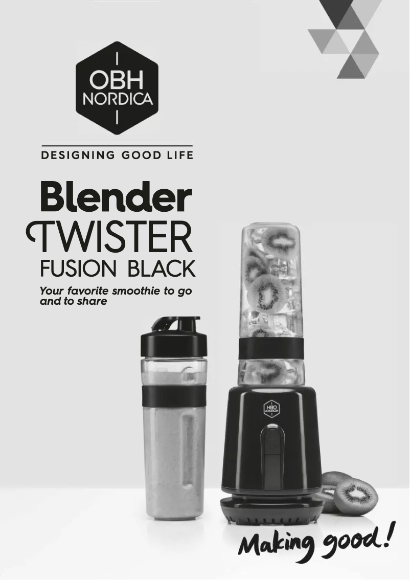 Página 1 del manual Manual de usuario OBH Nordica Twister Fusion 6694