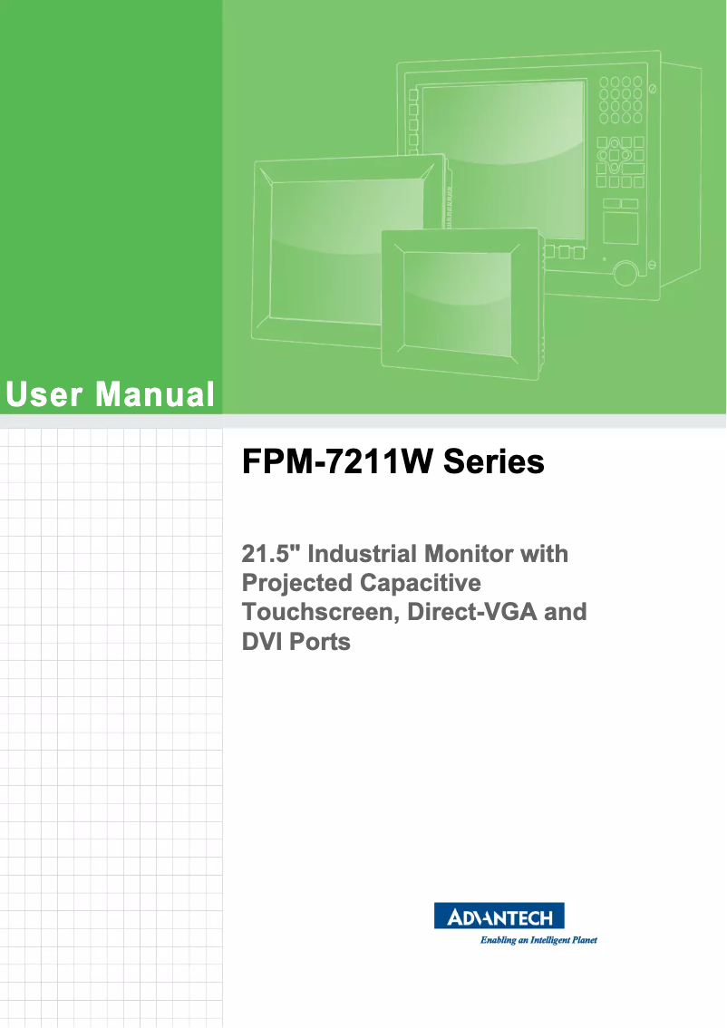 Page n°1 - Manuel utilisateur Advantech FPM-7211W