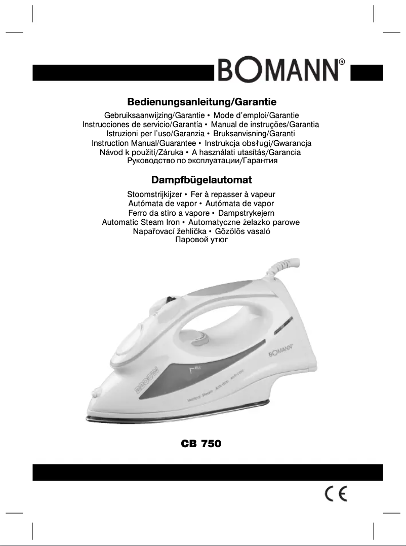 Image de la première page du manuel de l'appareil CB 750