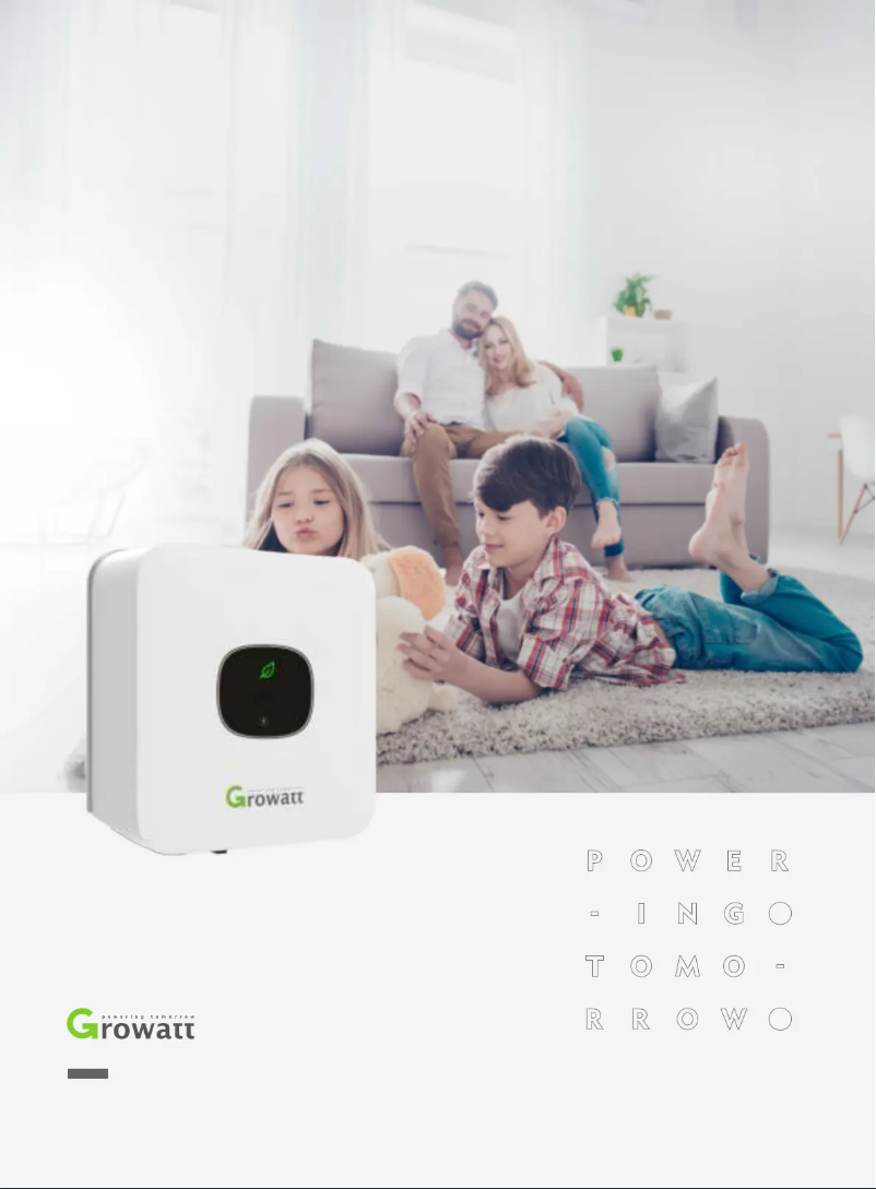 Page 1 de la notice Manuel utilisateur Growatt MIC 3000TL-X