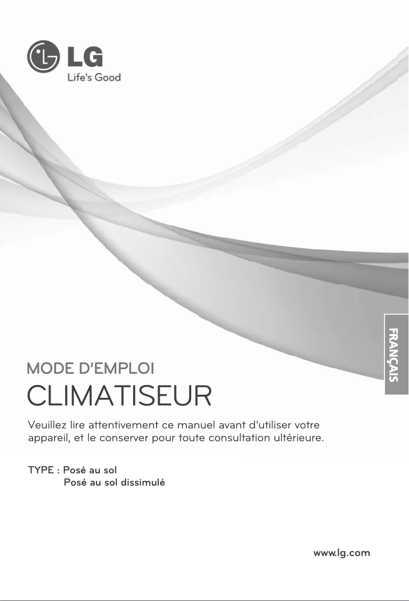 Page 1 de la notice Manuel utilisateur LG MULTI V ARNU18GCFA2