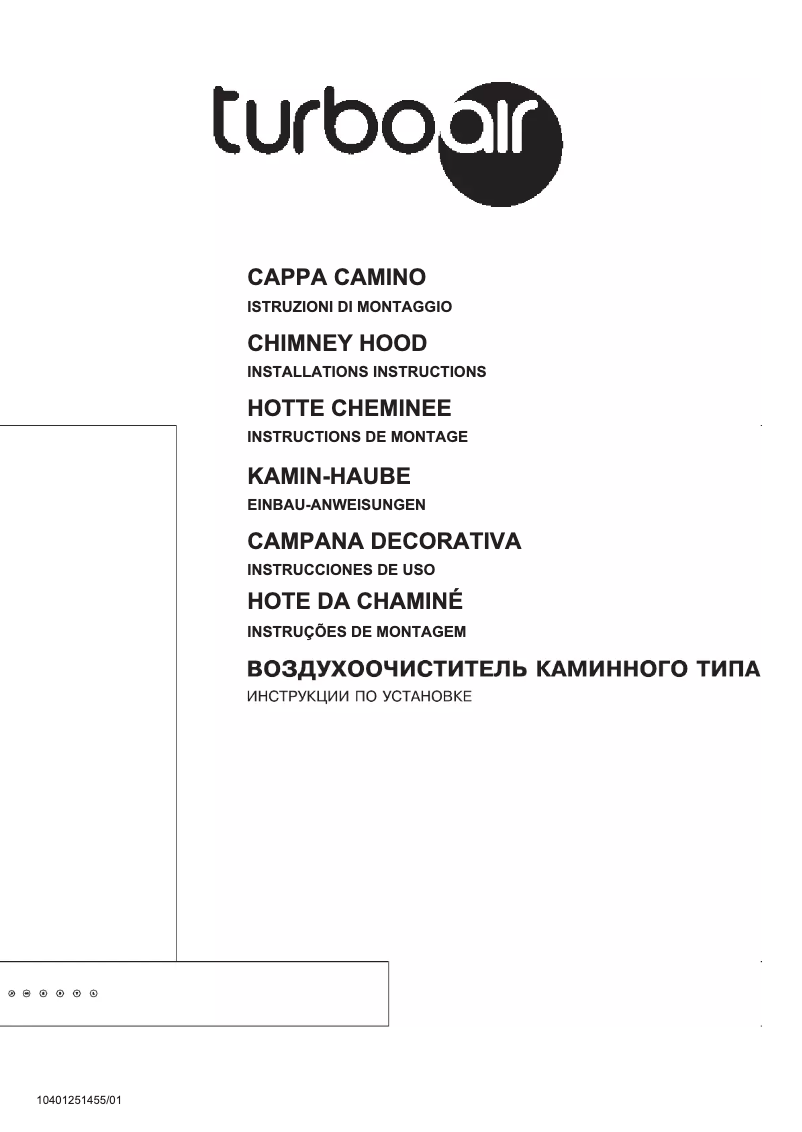 Page 1 de la notice Manuel utilisateur Turbo air Trevi