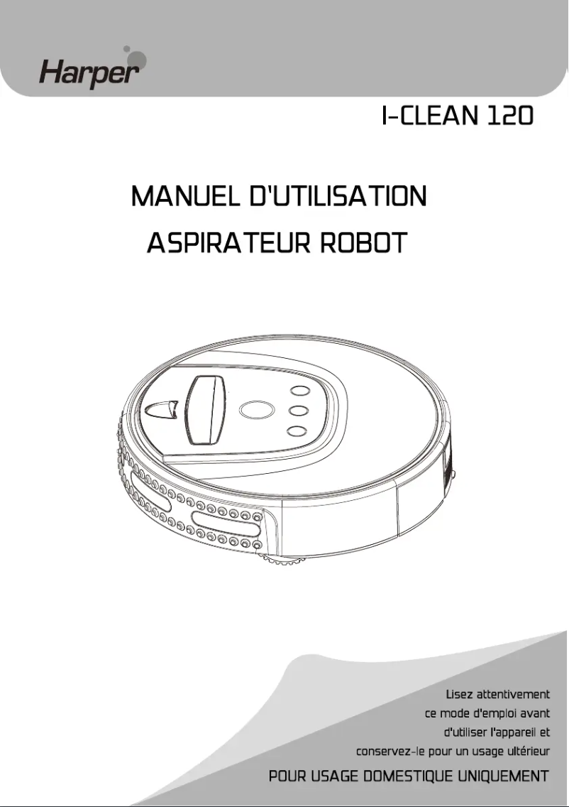 Image de la première page du manuel de l'appareil ICLEAN120