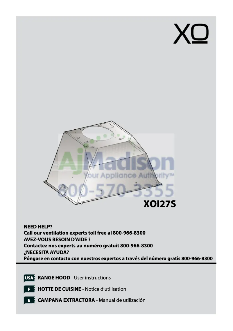 Page n°1 - Manuel utilisateur XO XOI27S