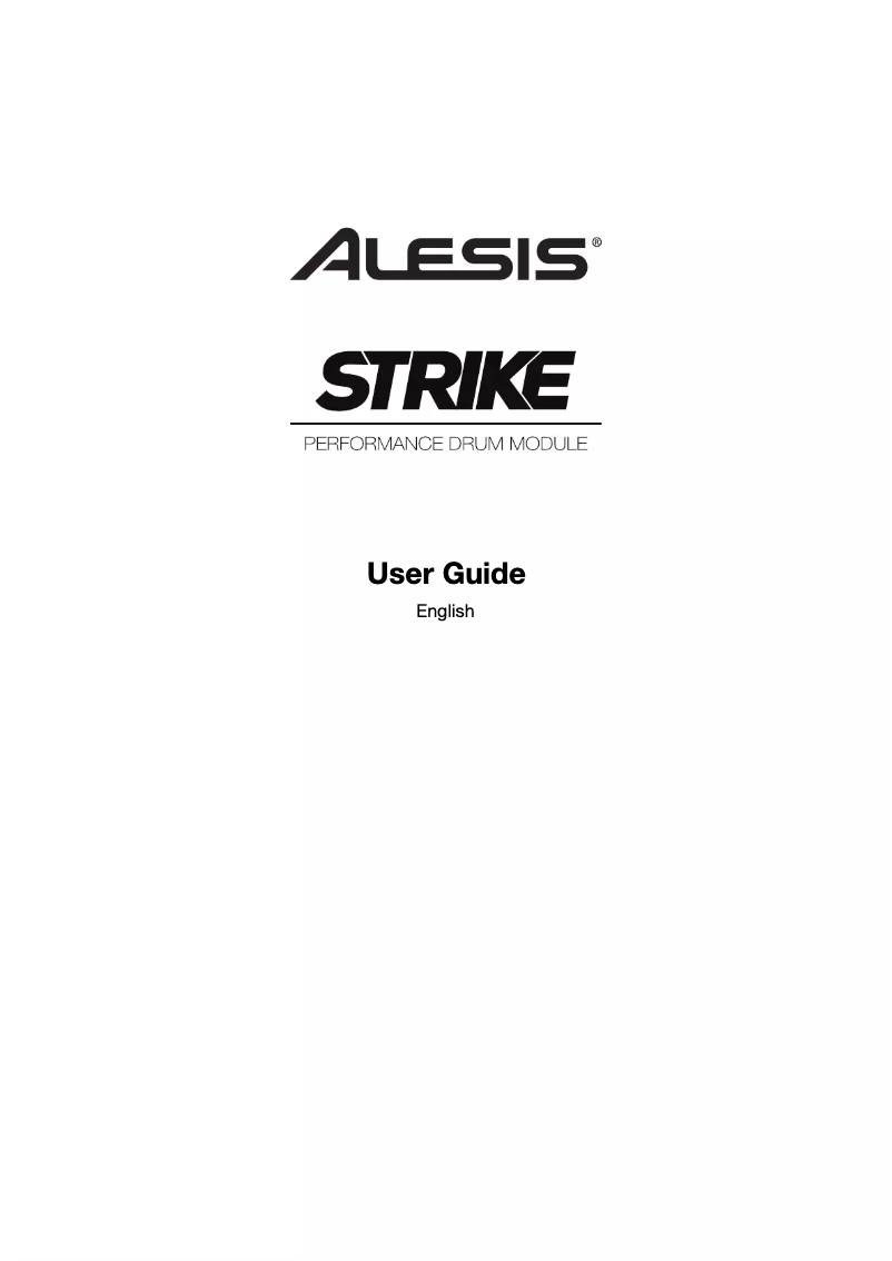 Image de la première page du manuel de l'appareil Strike Pro Kit