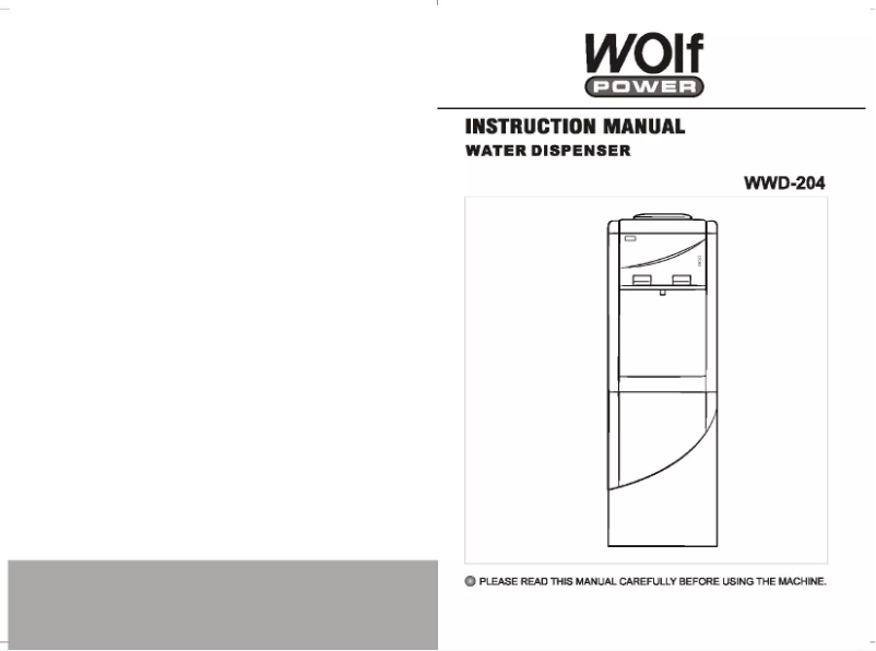 Page n°1 - Manuel utilisateur Wolf Power WWD-204